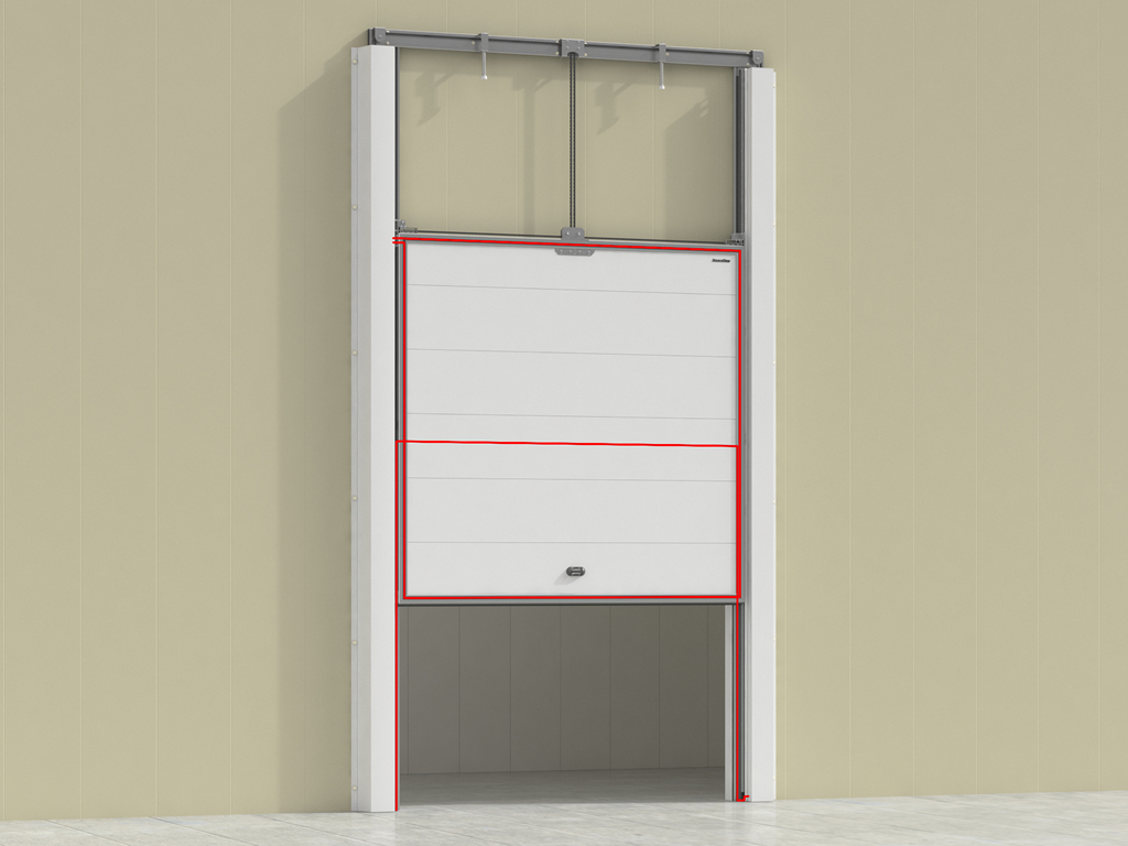 Контуры обогрева полотна и рамы позволяют эксплуатировать двери при самых низких температурах.